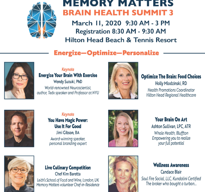 Candace Selected as Contributor to Memory Matters Brain Health Event!